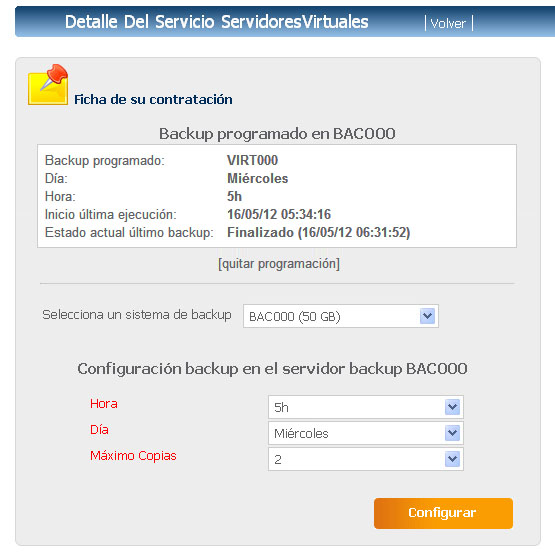 Programador de Backups Programador de Backups