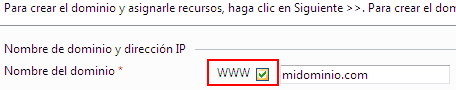 Casilla www en Plesk 9.x Casilla www en Plesk 9.x