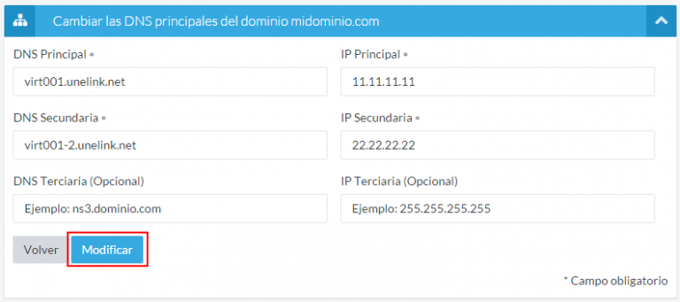 Cómo cambiar las DNS de mi dominio Blog Unelink