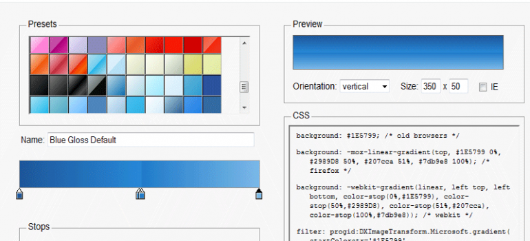 Crear degradados para web
