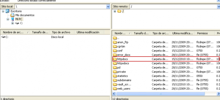 Cómo subir una página web por FTP