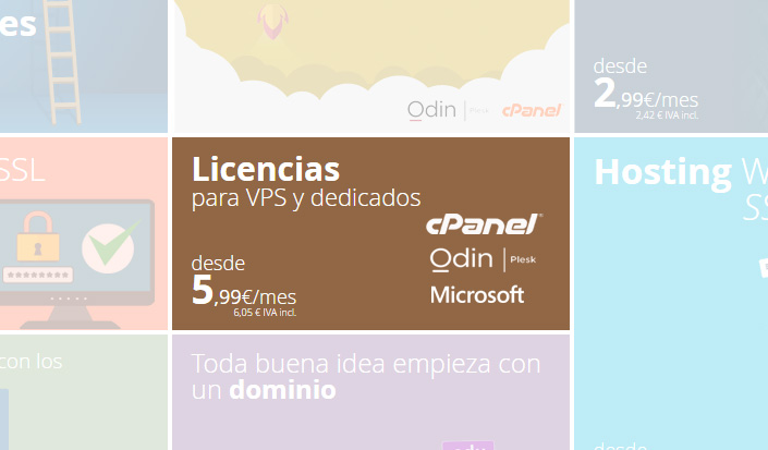 Contrata tus licencias cPanel, Plesk y Windows desde la nueva web