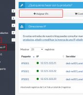 Asignar IPs a un servidor