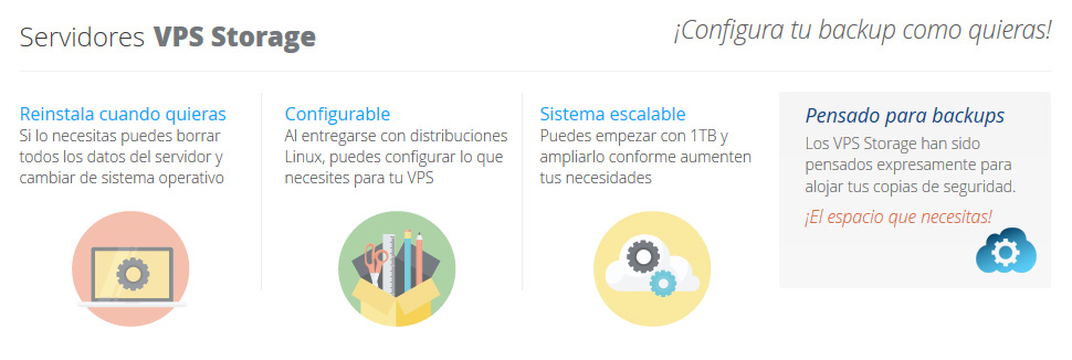 Ya disponibles los nuevos VPS Storage, un virtual pensado para backups