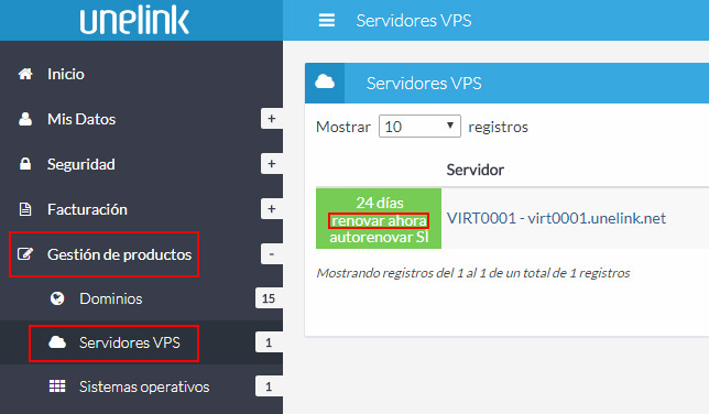 Renovar producto