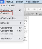 Cambiar el tiempo que Mail de Mac deja los mensajes en el servidor