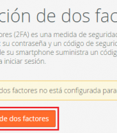 Cómo activar la autenticación de doble factor en cPanel